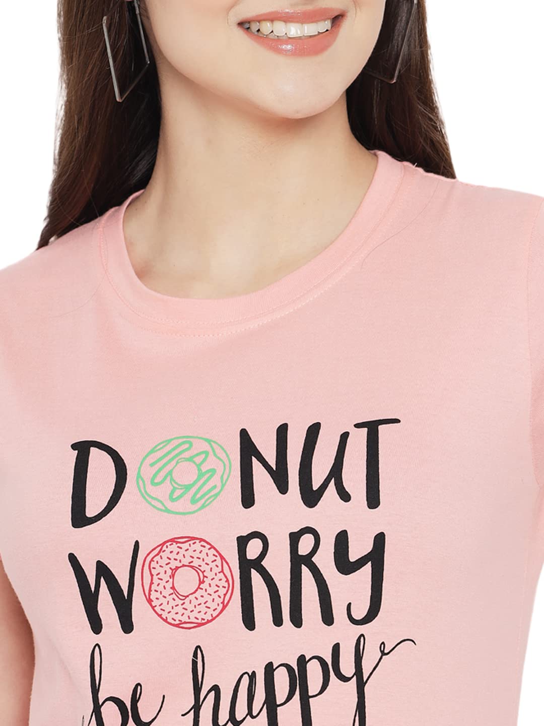 Preneum Maglietta casual da donna a maniche corte in cotone || alla moda e stili (confezione da 3)