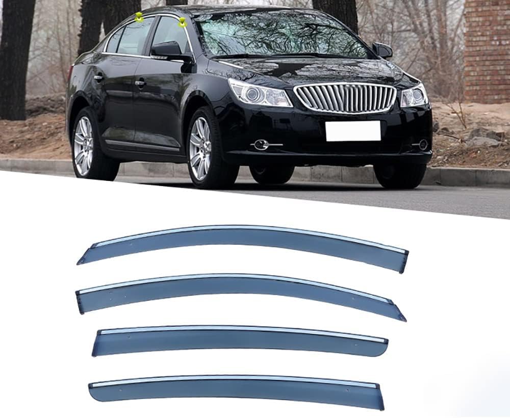 PANXUC Car Wind Deflectors for Buick LaCrosse 2009-2015, Side Window Wind Rain Deflector Window Visor Sun Rain Guard Smoke Guards