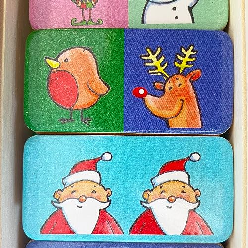 House of Marbles Wooden Christmas Dominoes miniatura 3