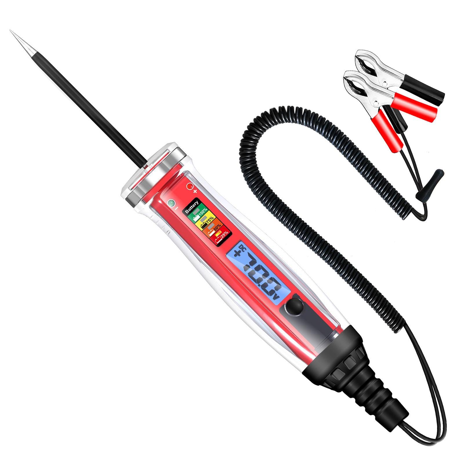 自動車用テストライト&バッテリーパワー検出器 1-75V DC LCDデジタル Amazon.co.jp: 検電器 検電テスター 検電器 ペン型 検電ドライバー