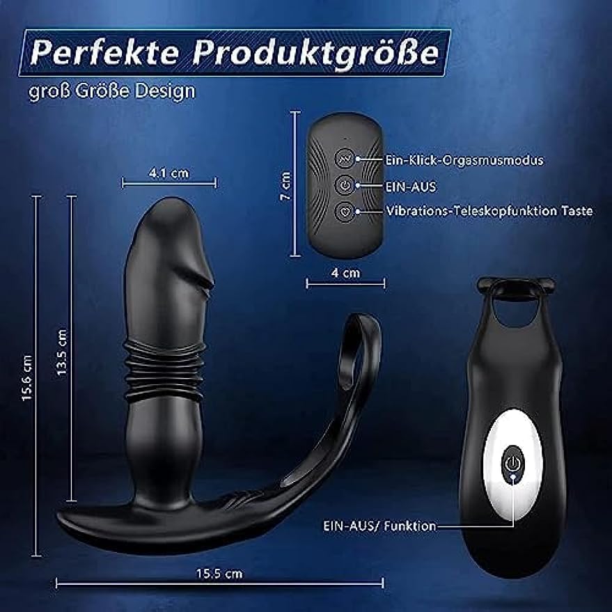 Stimulateur de prostate vibrant pour homme masseur anal