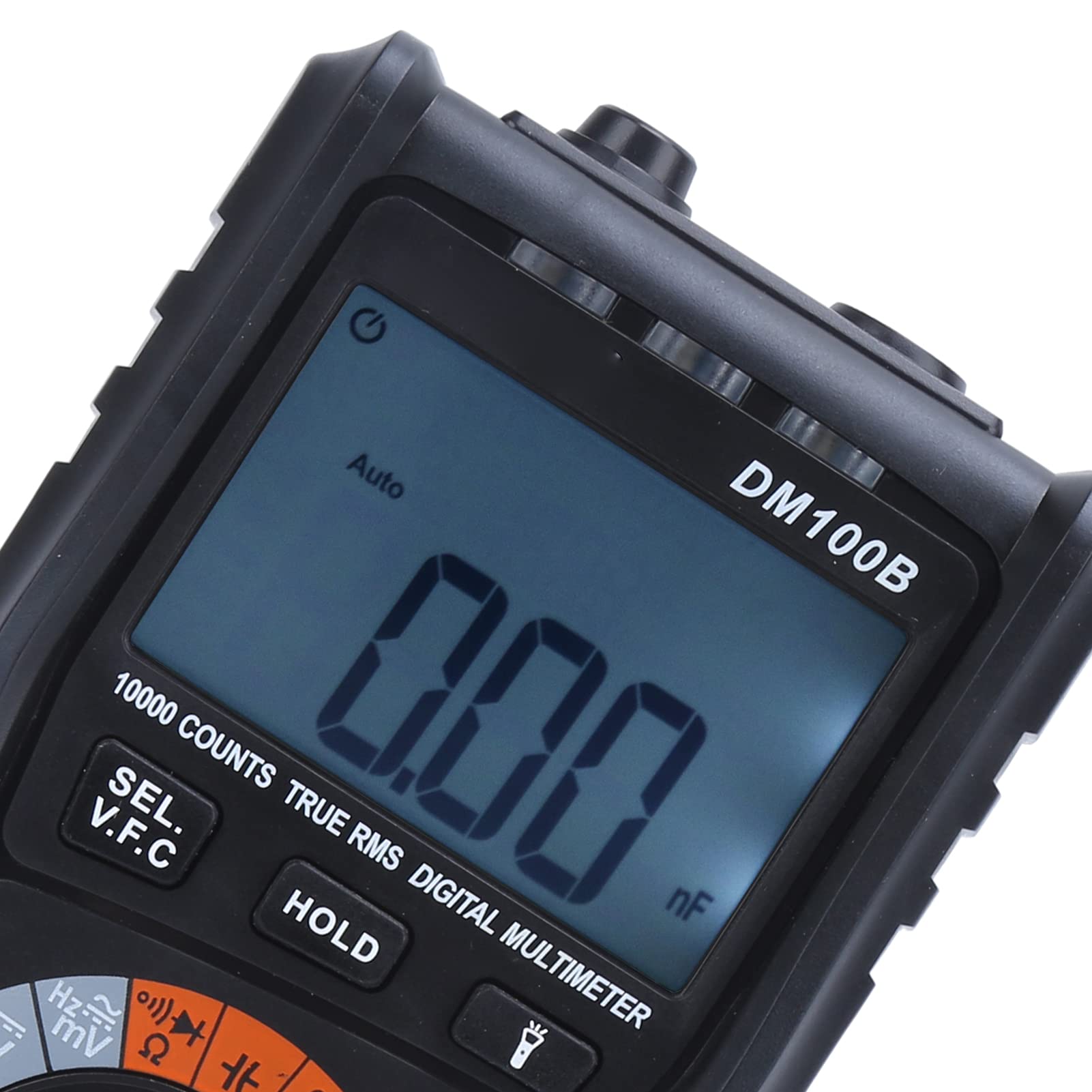 Gonetre Digitalmultimeter DM100B, 10.000 Zählungen, Hohe Genauigkeit mit NCV und Brennfest