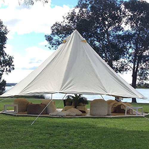 Carpa de camping 4 estaciones algodón beige 3M miniatura 6