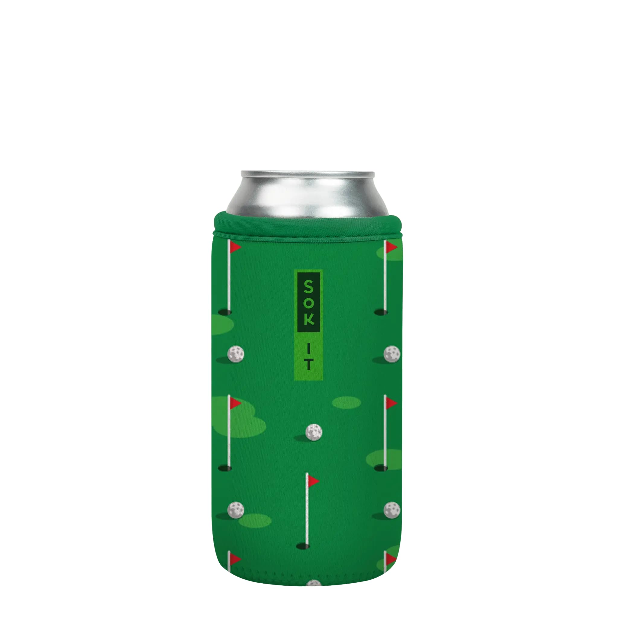Sok It CanSok Sleeve for Beer & Soda Insulated Neoprene Cover (Golf, 16oz Can Sleeve) โ image 1