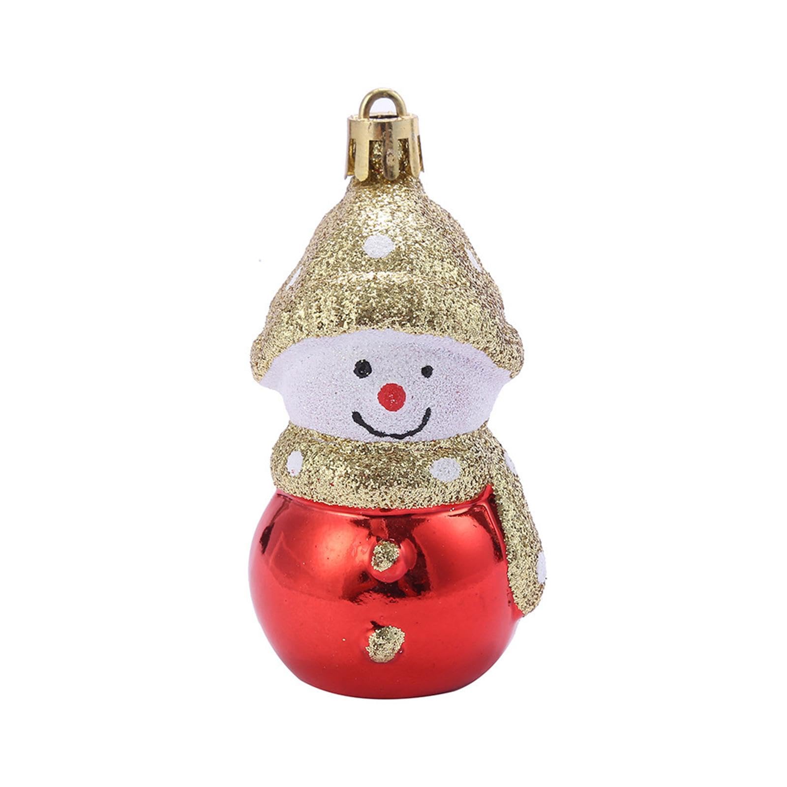 Oshhni Weihnachtskugeln, Ornamente, Weihnachtsbaumdekoration, Anhänger, Weihnachtskugeln, große Menge für Partygeschenke, Festliche Winterfeiertage auf der, Rotes Schneemann-Set
