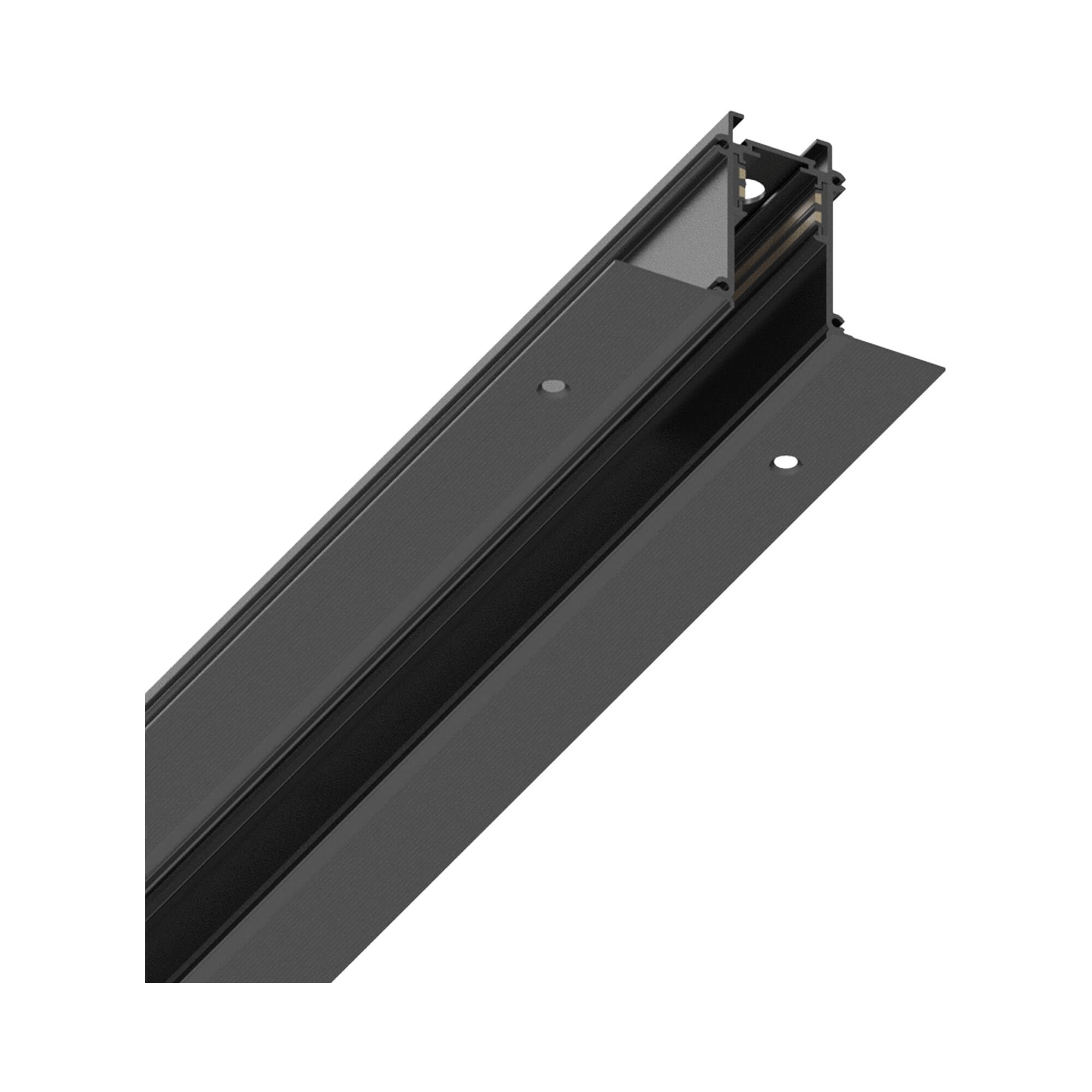 IDEAL LUX EGO PROFILE RECESSED TRIM system oświetlenia szynowego 2000 mm BK, system szynowy, oświetlenie modułowe, urządzenie szynowe, 200x4h5 cm, czarny