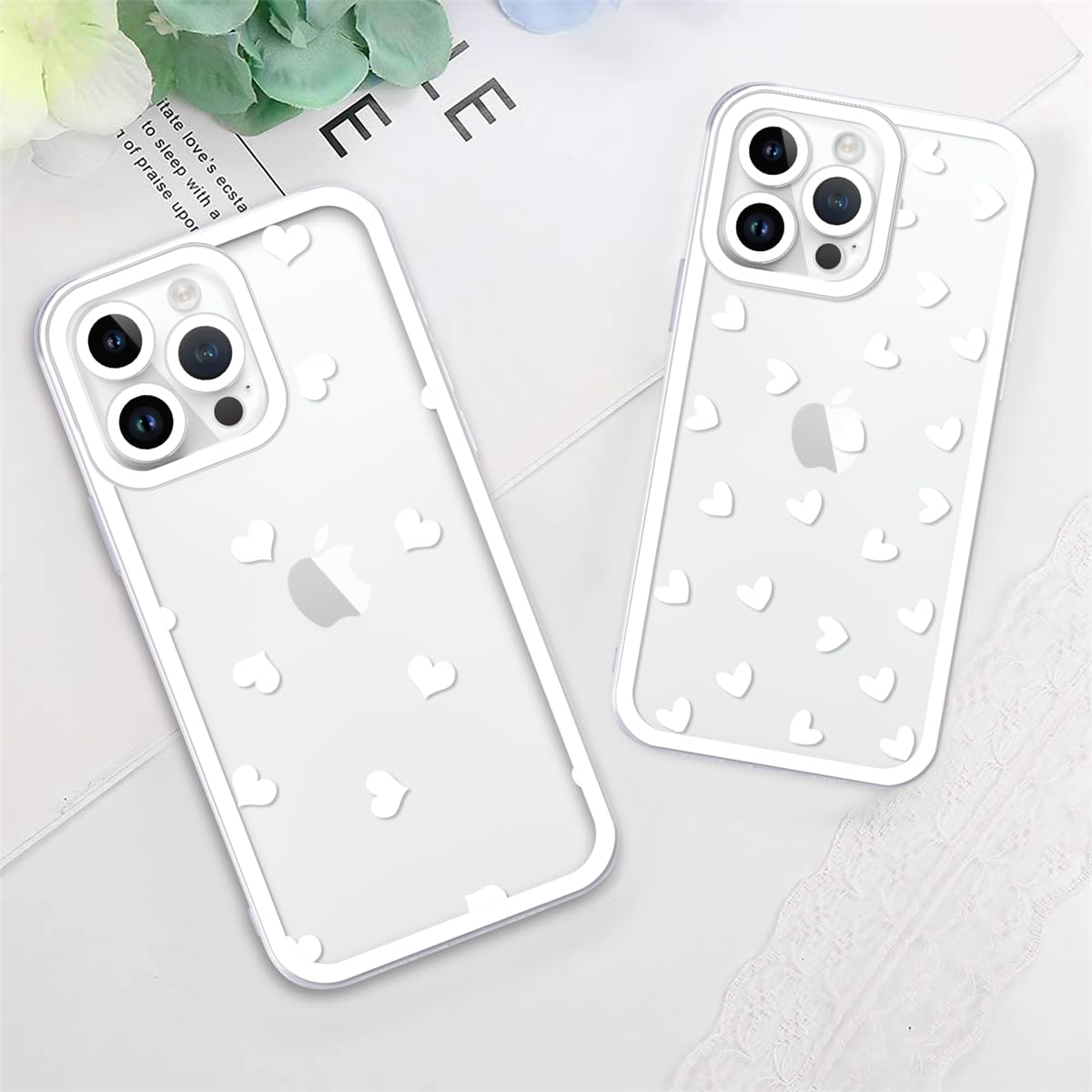 Yoedge [2 Pezzi Cover per iPhone 14 Pro Max, Silicone Morbide