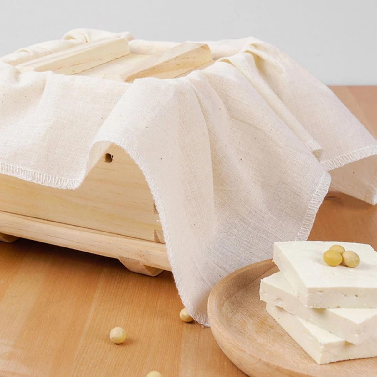 Cabilock 2pcs Quality Cheese Cloth Napkins Straining Cheesecloths for Kitchen Use and Cooking