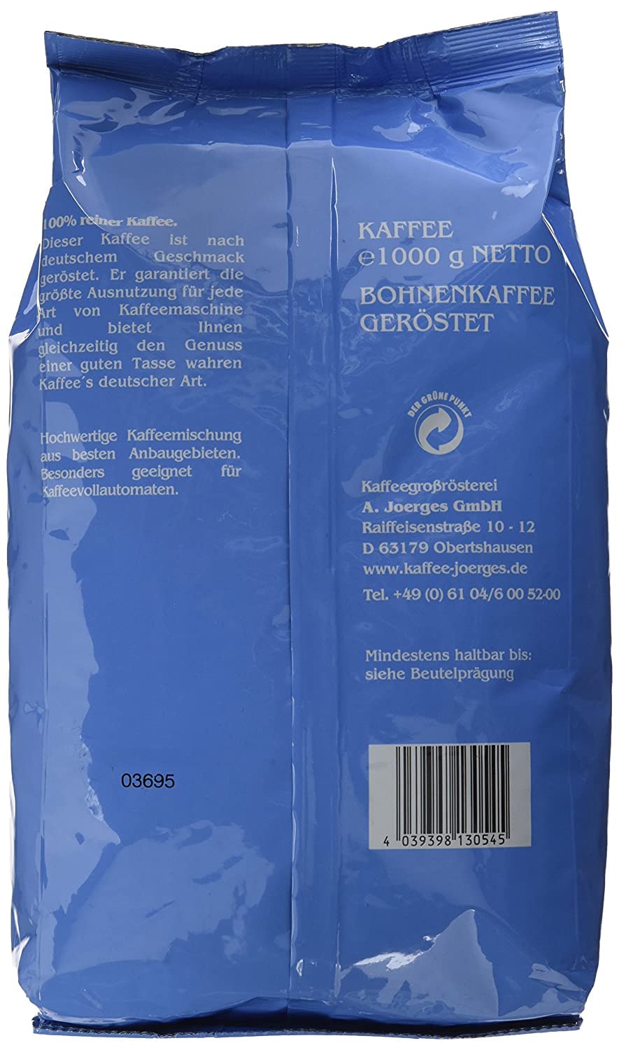Joerges FF01GOSB Espresso Gorilla Super Bar Crema, 1 kg (1er Pack) & Gorilla Café Creme, 1 kg