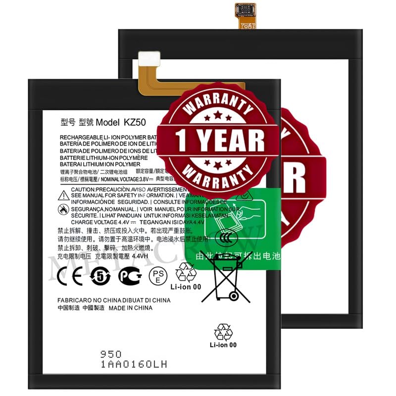 Image of Original KZ50 Battery Compatible for Motorola Moto G Power 2020 (XT2041DL) | G8 Power (XT2041-1, XT2041-3) - (5000mAh) - 1 Year Warranty JK1
