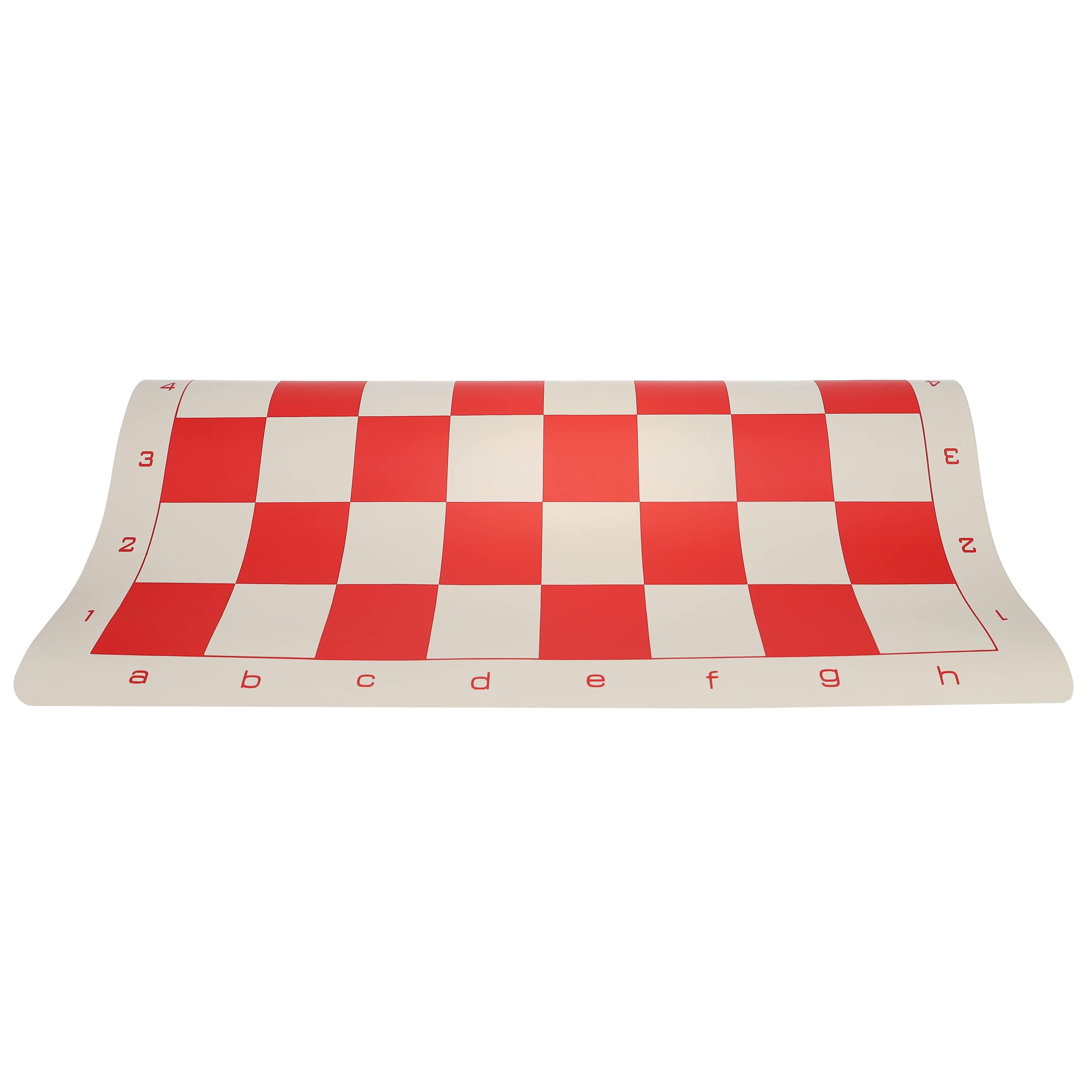 Wood Expressions Roll-Up Vinyl Chess Board - Tournament Size, Red, Adults - Image 2