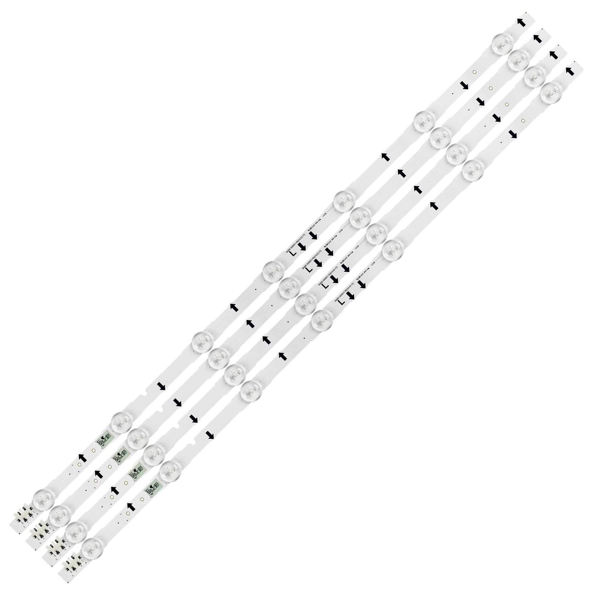 Bande de rétro-éclairage LED, 7 Lampes, 1/5/10 Kits, UE32J5120AK UE32J5100AK UE32H5000AK UE32H5000AW UE32H5000AS UE32H5500AK(1kit 4pcs)