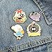 Cute Enamel Pins for Backpacks, Kawaii Anime Soot Sprites Cat Cartoon Pins for Kids, Lapel Pin Set Badges for DIY Clothing Bags Jackets Jewelry Accessory Decoration Gift (4 Pieces Cat & Girls)