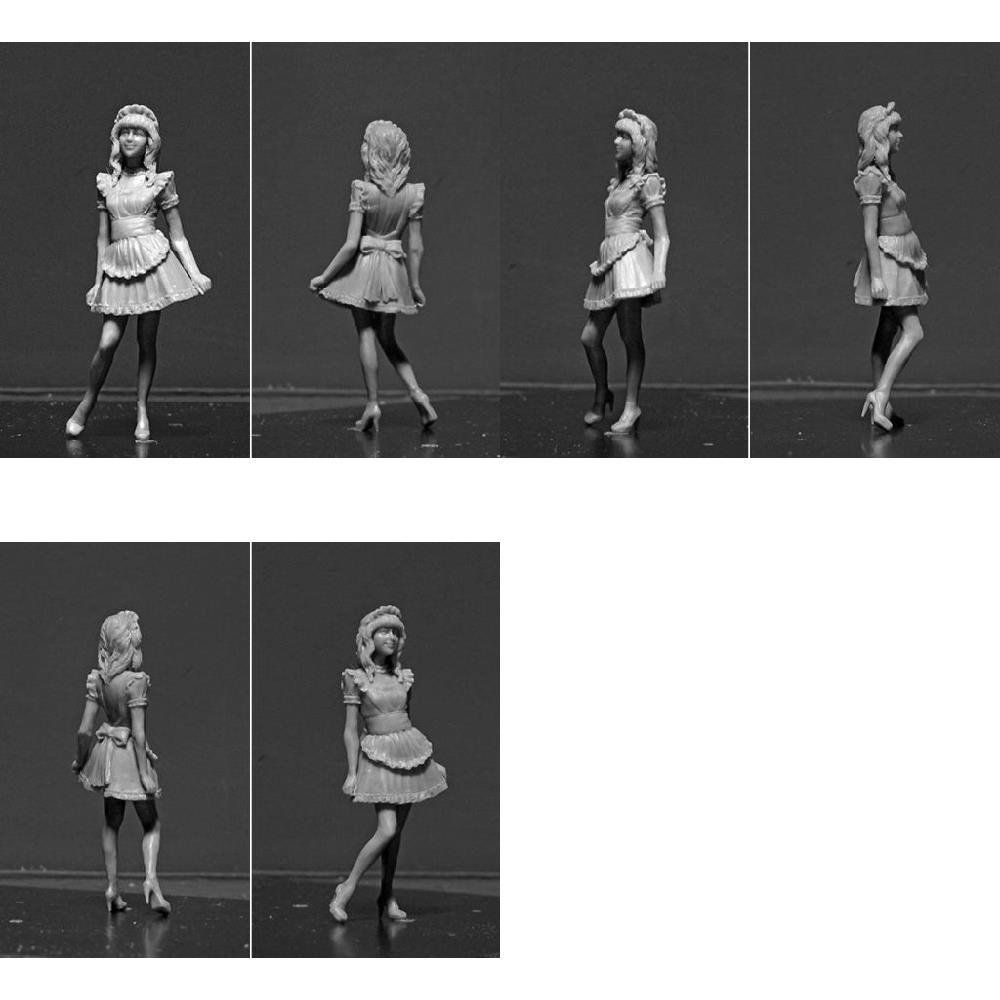 Maquette Master Box 1/35 - Maid Café Girls Nana & Momoko - Figurines Plastique à Peindre