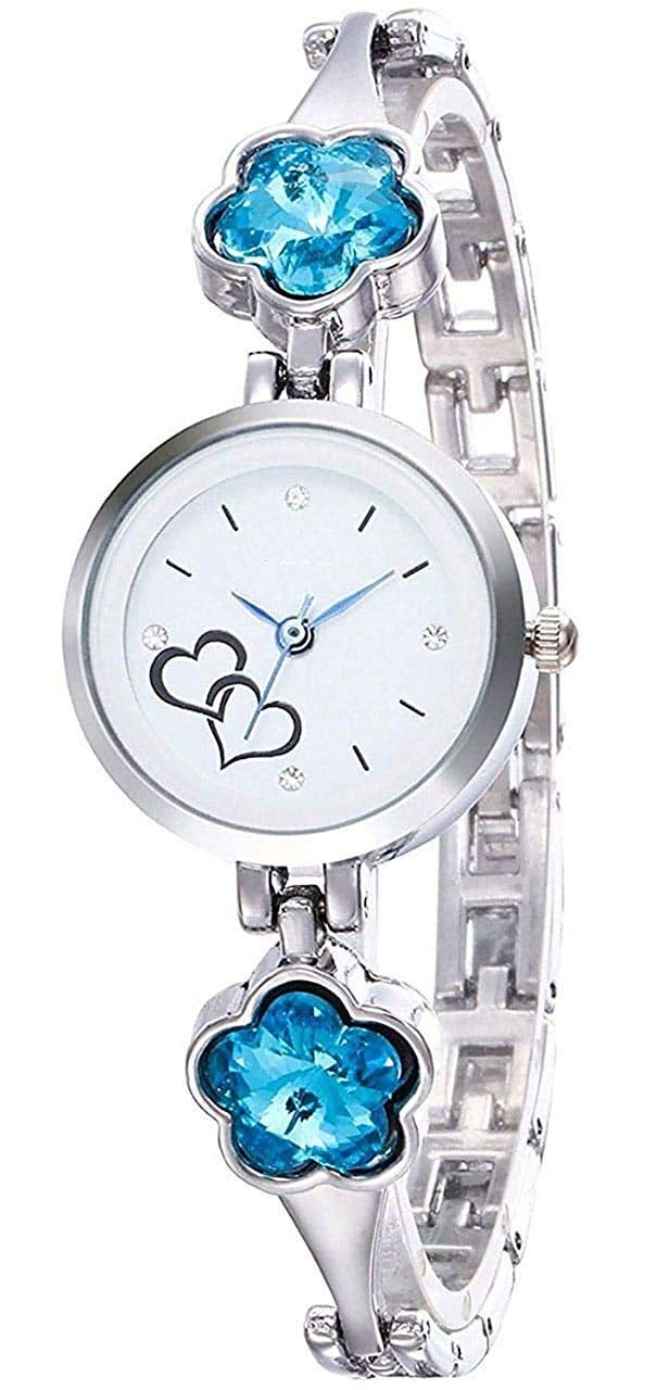pass pass Sea Blue Dial Bracelet Beautiful Watch for Women and Girls. (B07LH7GM7Z) Amazon Price History, Amazon Price Tracker