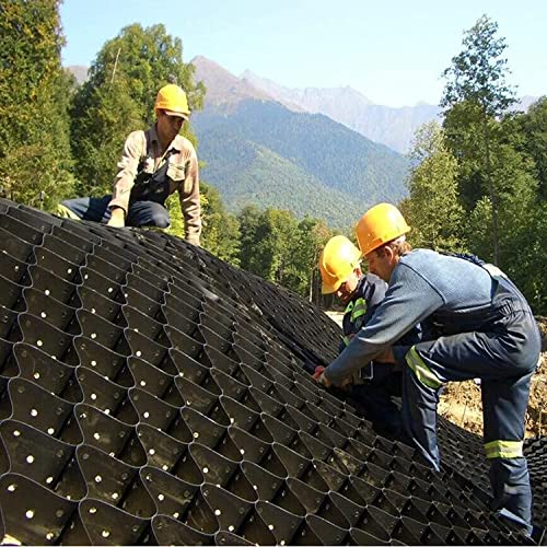 Geocell stabilisateur de gravier anti-érosion pour protection des pentes et chemins 5x5m