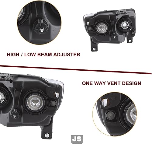 Miniatura 6 de JSBOYAT No apto para faros delanteros halógenos Cherokee, repuesto para Jeep Grand Cherokee 11-13 11-17 Jeep Compass OE faros delanteros izquierdo