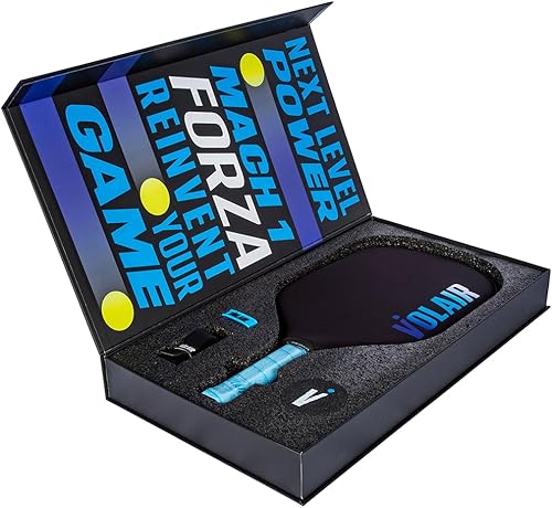 Miniatura 5 de Volair Pickleball - Mach 1 Forza Paddle - para giro, control y potencia - Superficie de fibra de carbono Toray T700 - Termoformado - Espuma