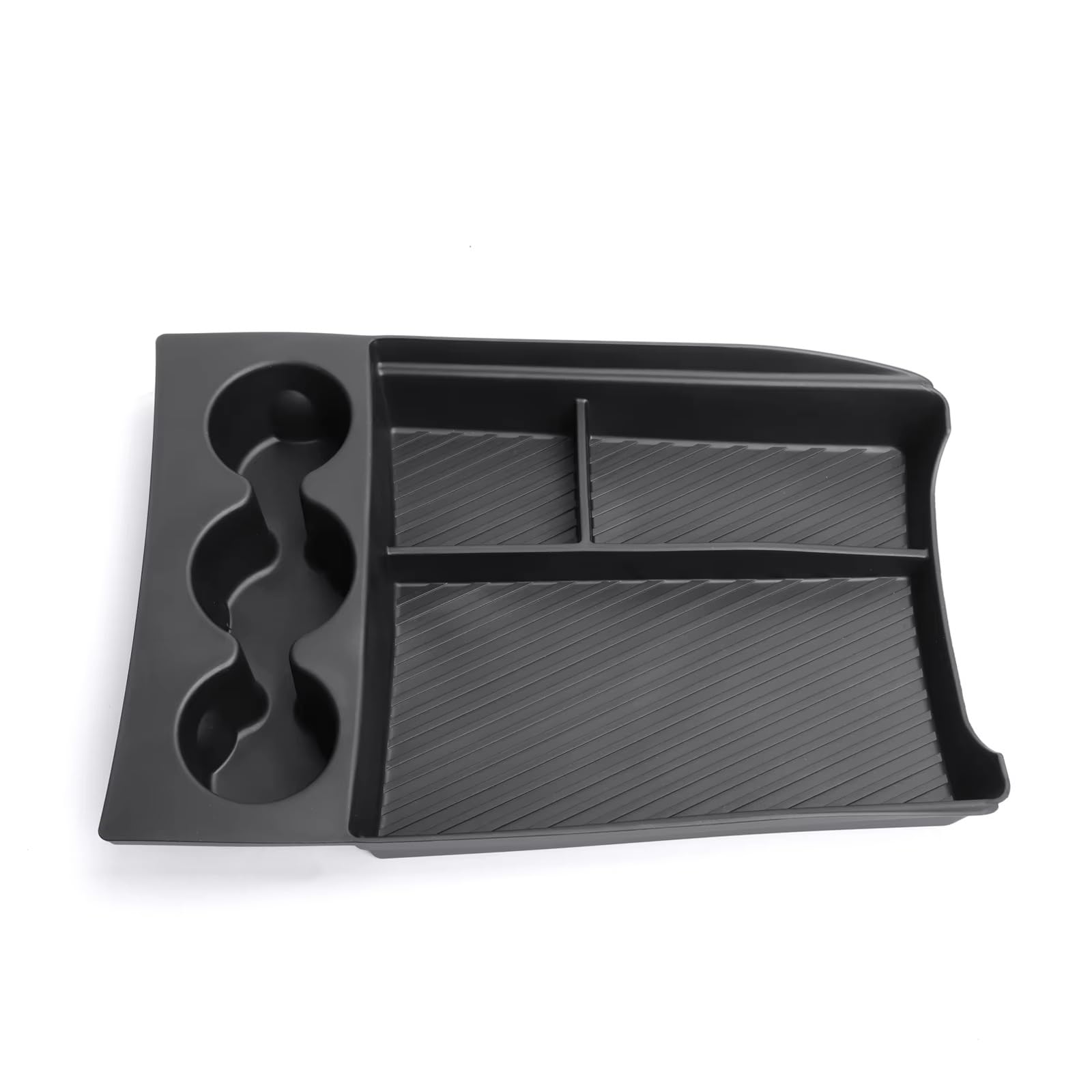 SZTMYVUW Interior Storage Box Compatible With RIVIAN For R1T Center Console Storage Box Car Central Lower Layer Tray Organizer Accessories Tidying