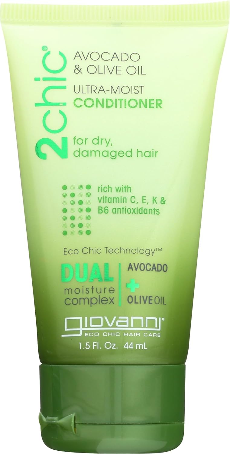 GIOVANNI 2chic Ultra-Moist Conditioner, Avocado & Olive Oil, 1.5 fl oz