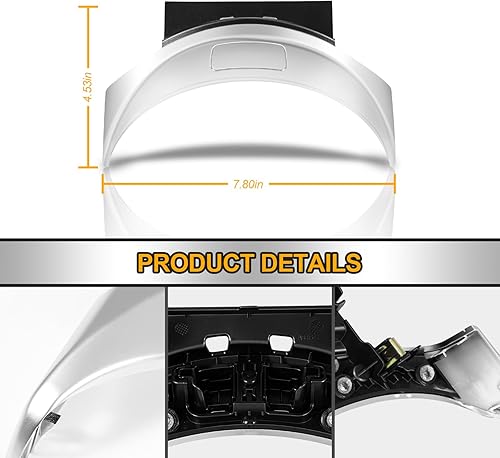 Miniatura 5 de Cubierta del interruptor del botón de liberación de la caja del reposabrazos de la consola central delantera compatible con Mercedes-Benz Clase C