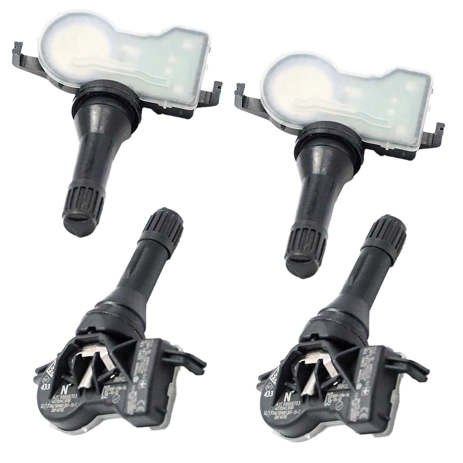 4 Pièces Capteurs de Pression Pneus 407004CB0A pour Re-nault Kadjar Me-gane 4 Espace V Kadjar Megane IV Grandtour Scenic IV Talisman 407004CB0B