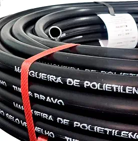 Mangueira de Polietileno 1/2" x 1,50 x 50 metros - Selo Vermelho - Mangueira de Irrigação