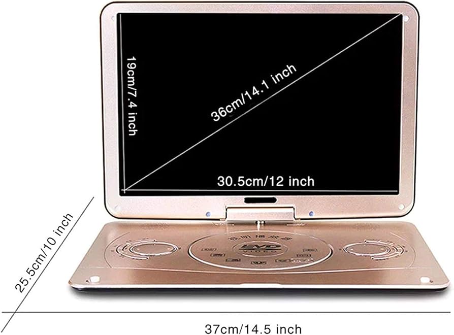 Amazon.co.jp: 18インチのポータブルDVDプレーヤー、14インチのHD目を
