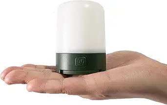 LED Camping Lantern Rechargable Camping Light with 520LM, Water Resistant, Shock Resistant Camping Lamp Tent Light, Adjustable Brightness, 7 Light Modes, Double Hook Magnatic Base
