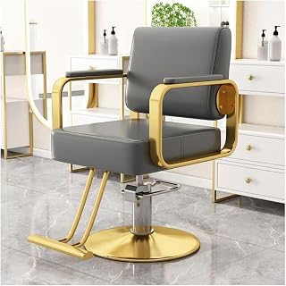 Salon Chair for Hair Stylist Reclining Salon Chair for Hair Stylist, All Purpose Styling with Heavy Duty Hydraulic Pump, Barber Spa Equipment,D