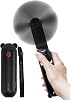 Ventilador de mano JISULIFE 8 Plus: 40H de enfriamiento, banco de energía de 4500mAh y linterna | Recargable por USB, tamaño de bolsillo para viajes, maquillaje, conciertos, regalo de verano para mujeres (negro), a batería 1