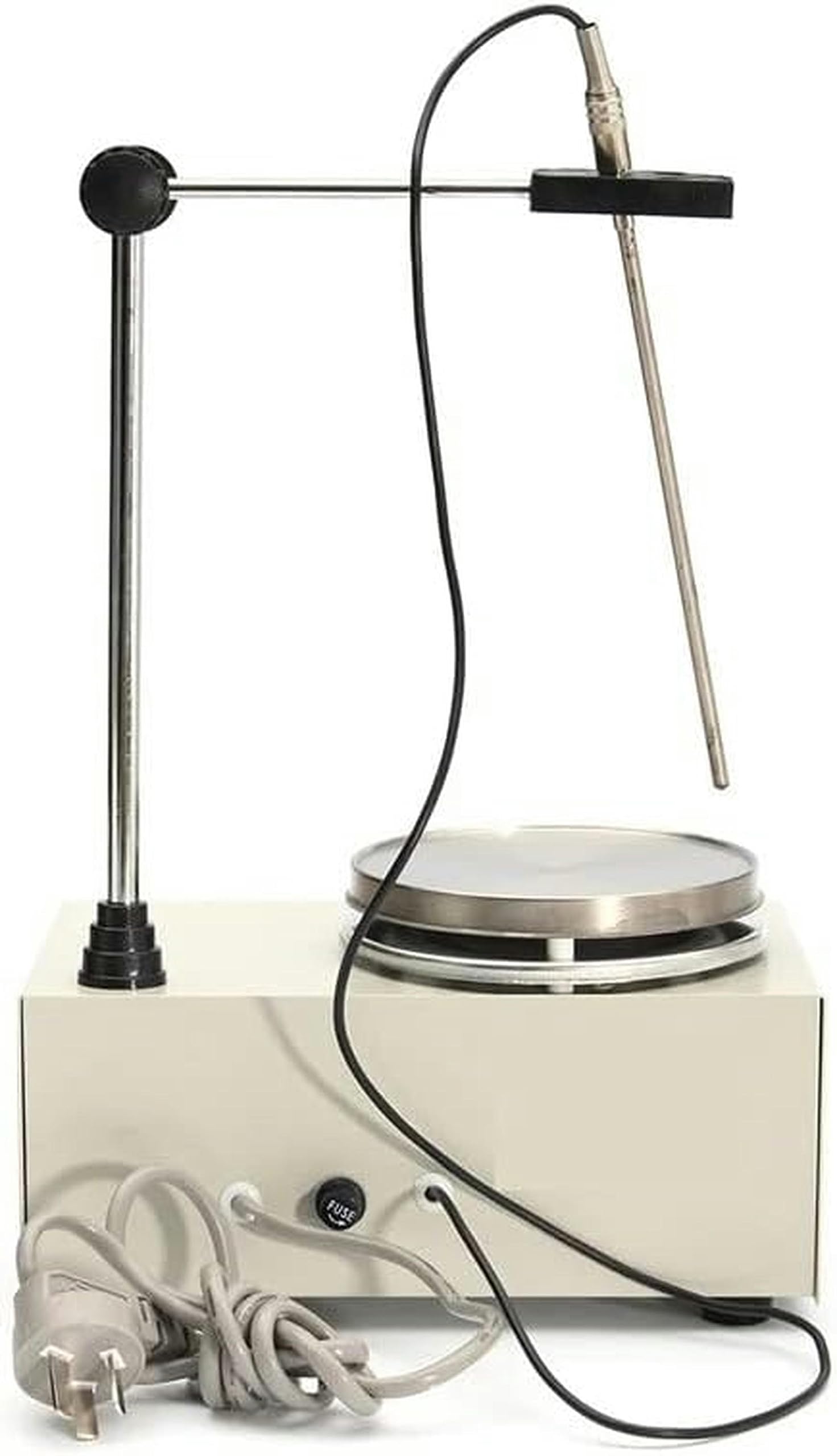 Agitador magnético Digital LCD Calefacción de Laboratorio Mezclador de Control Dual Agitador magnético Placa Caliente Agitador magnético Sin Ruido Pantalla LED de Temperatura Placa Caliente