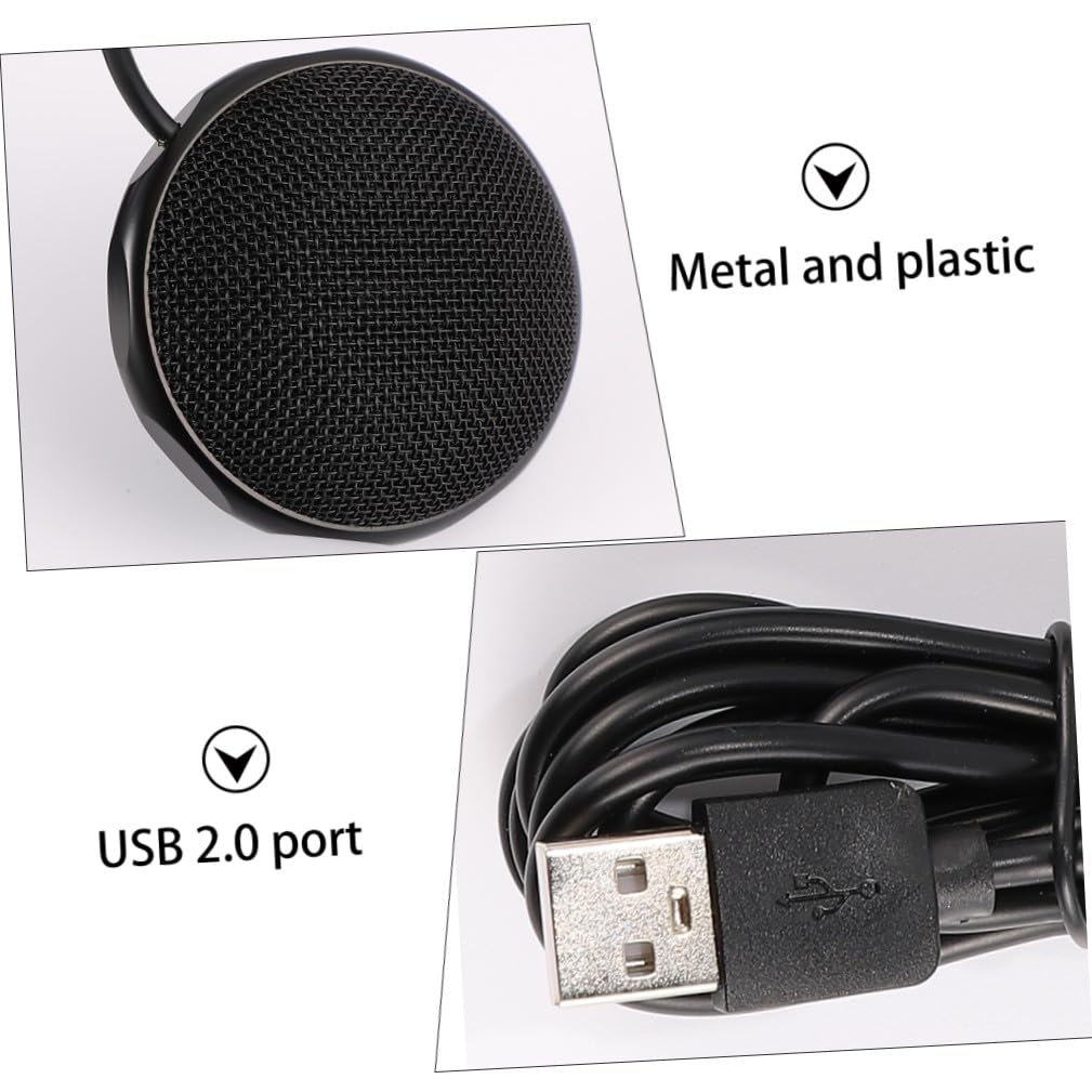STOBOK 3pièces Microphone USB Omnidirectionnel pour Conférences Connexion Facile pour Ordinateurs Portables Bureau Isolation du Bruit De Fond Play