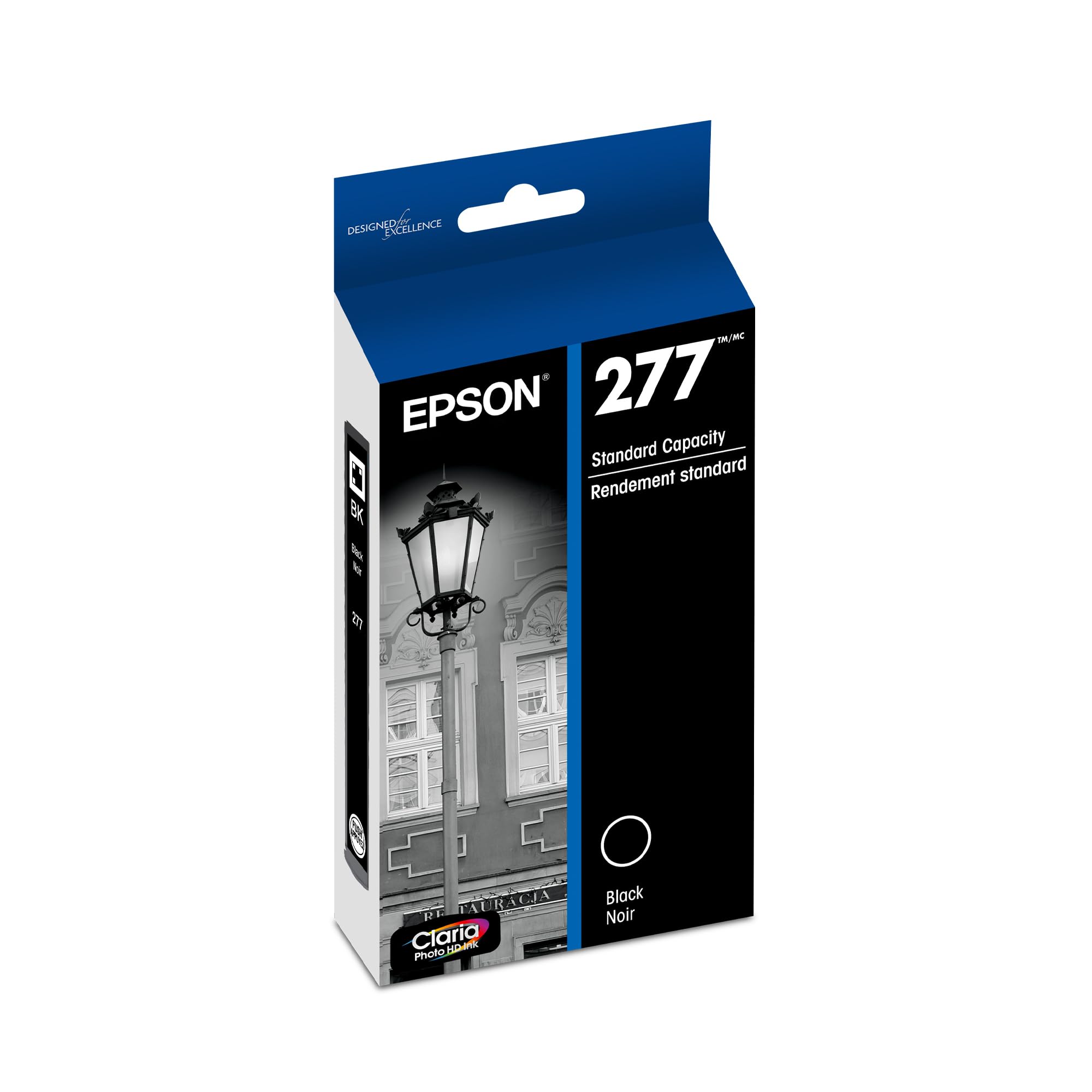 Epson 277 Claria Photo HD Ink Standard Capacity Photo Black Cartridge (T277120-S) Works with Expression XP-850, 860, 950, 960, 970
