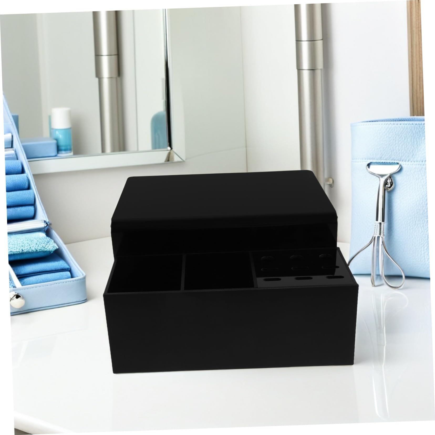 Gatuida Organizador Desmontable para Extensiones de Pestañas con Almohadilla Soporte Ergonómico para Salón y Profesional Cojín de Cuello para Mayor Comodidad y Fácil Limpieza