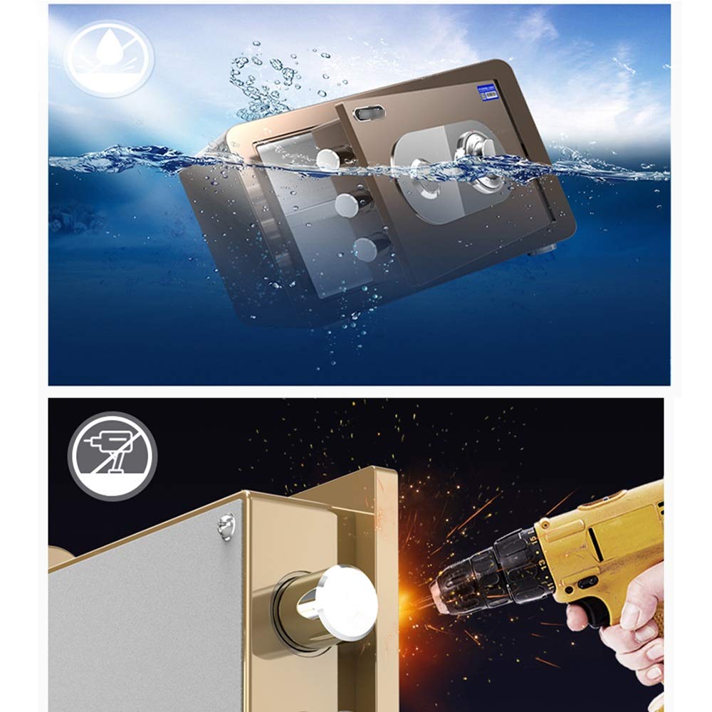Kennwort, SAFES Mechanical Password Leftbox, Mini Mechanical Lock Safes Stahl große Kapazität Unsichtbares sicheres Box, 2 Farben und 3 -Größen optionaler sicherer Schrank (Farbe: B, Größe: 30 cm