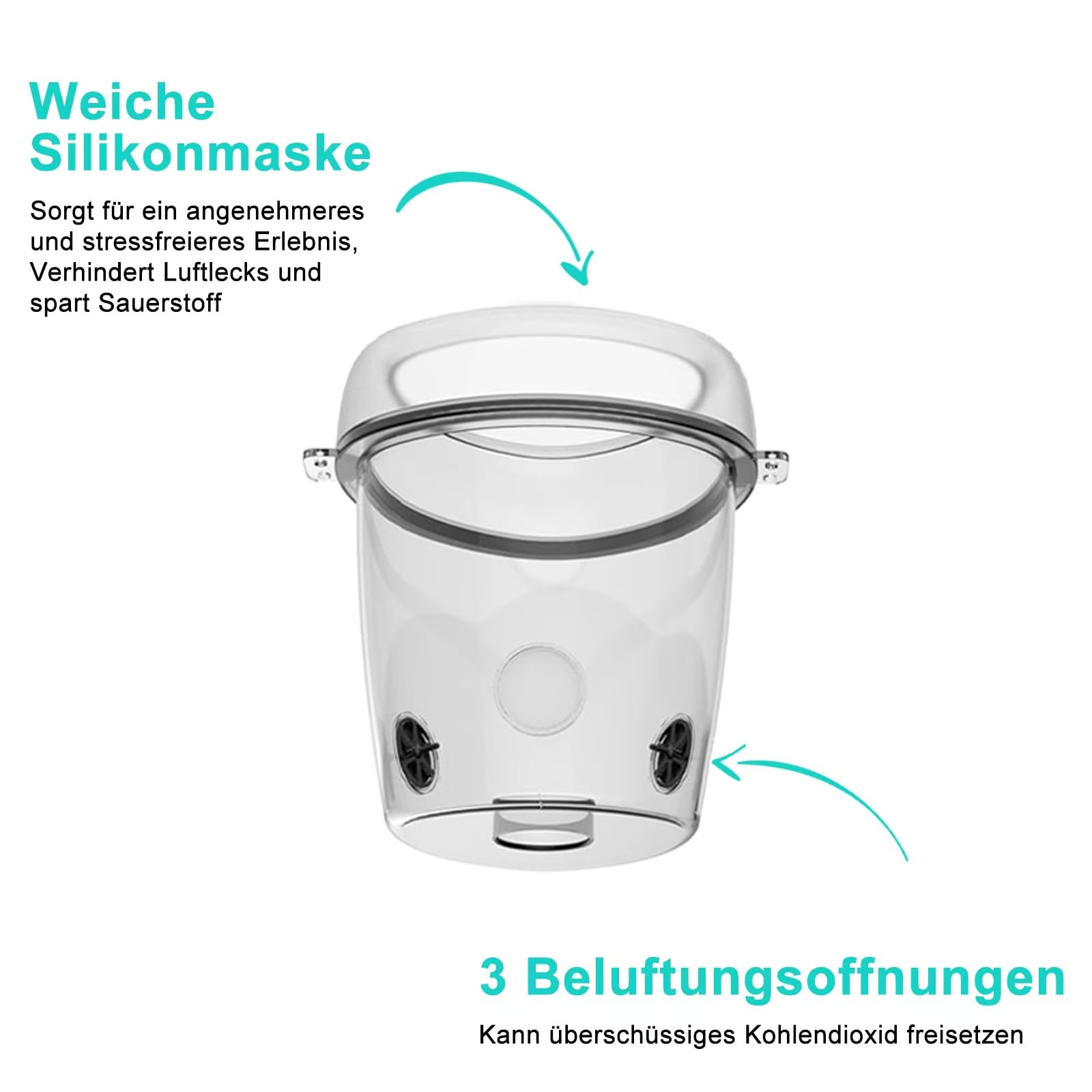 Nebulizator dla psów, nebulizator dla psów i maska inhalacyjna, cichy, odpowiedni dla psów, zielony (M)