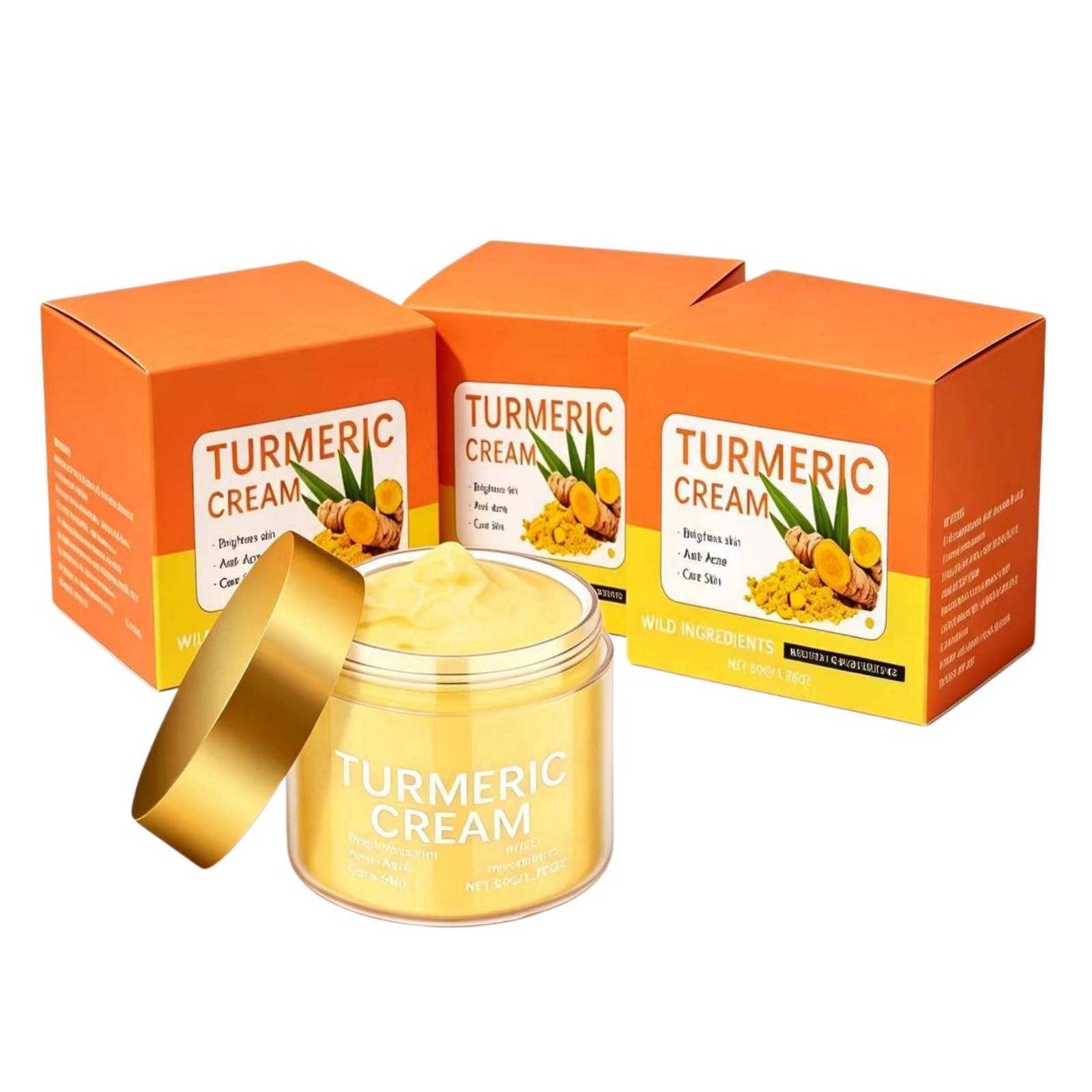 Crema con curcuma e vitamina C,collagene marino crema idratante viso