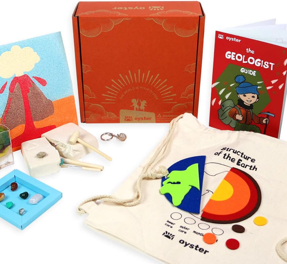 Oyster Geologist Kit Play Set, Premium Box for Kids & Teens