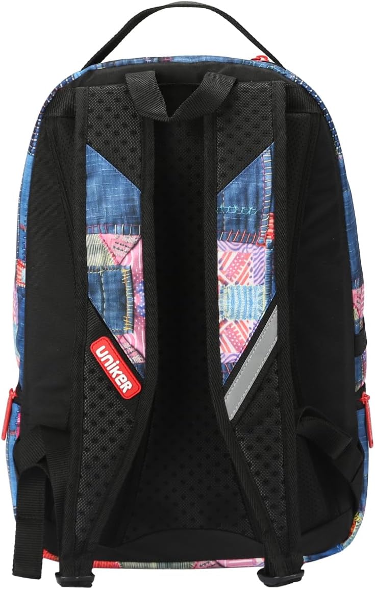 Travel Laptop Backpack,Graffiti Backpack for Work,Designer Laptop Backpack for 15.6 Inch,Water Resistant Bag (Patchwork Cub‌)