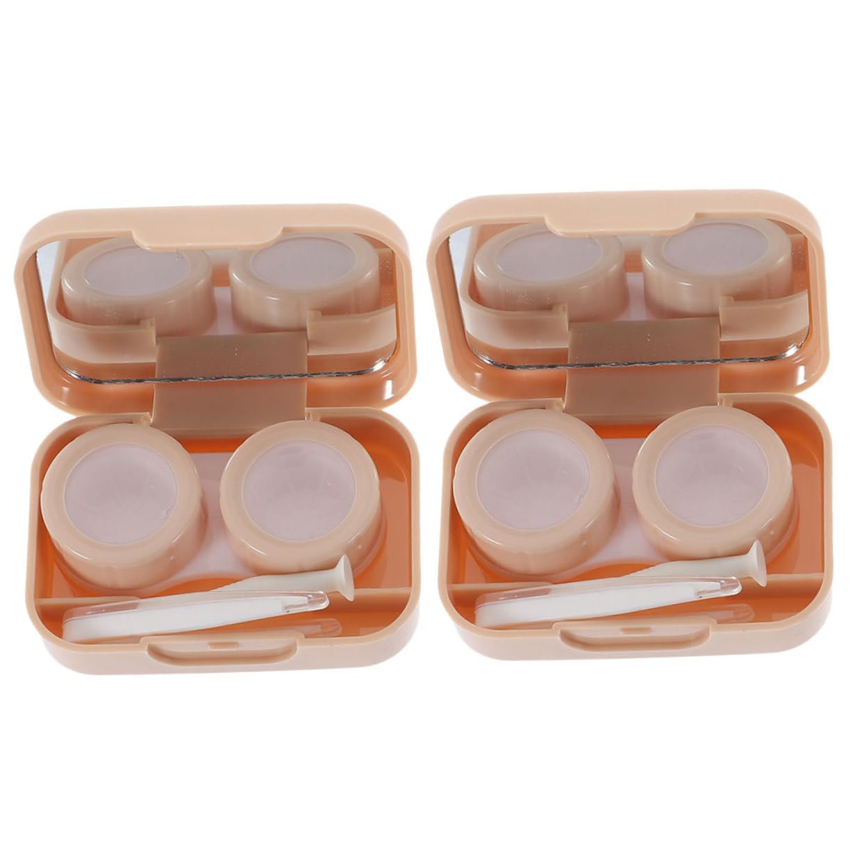 10 Set Astuccio piccolo Portatile Trasporto scatola adorabile organizer per obiettivi porta lenti a contatto da viaggio squisito porta lenti a contatto pp