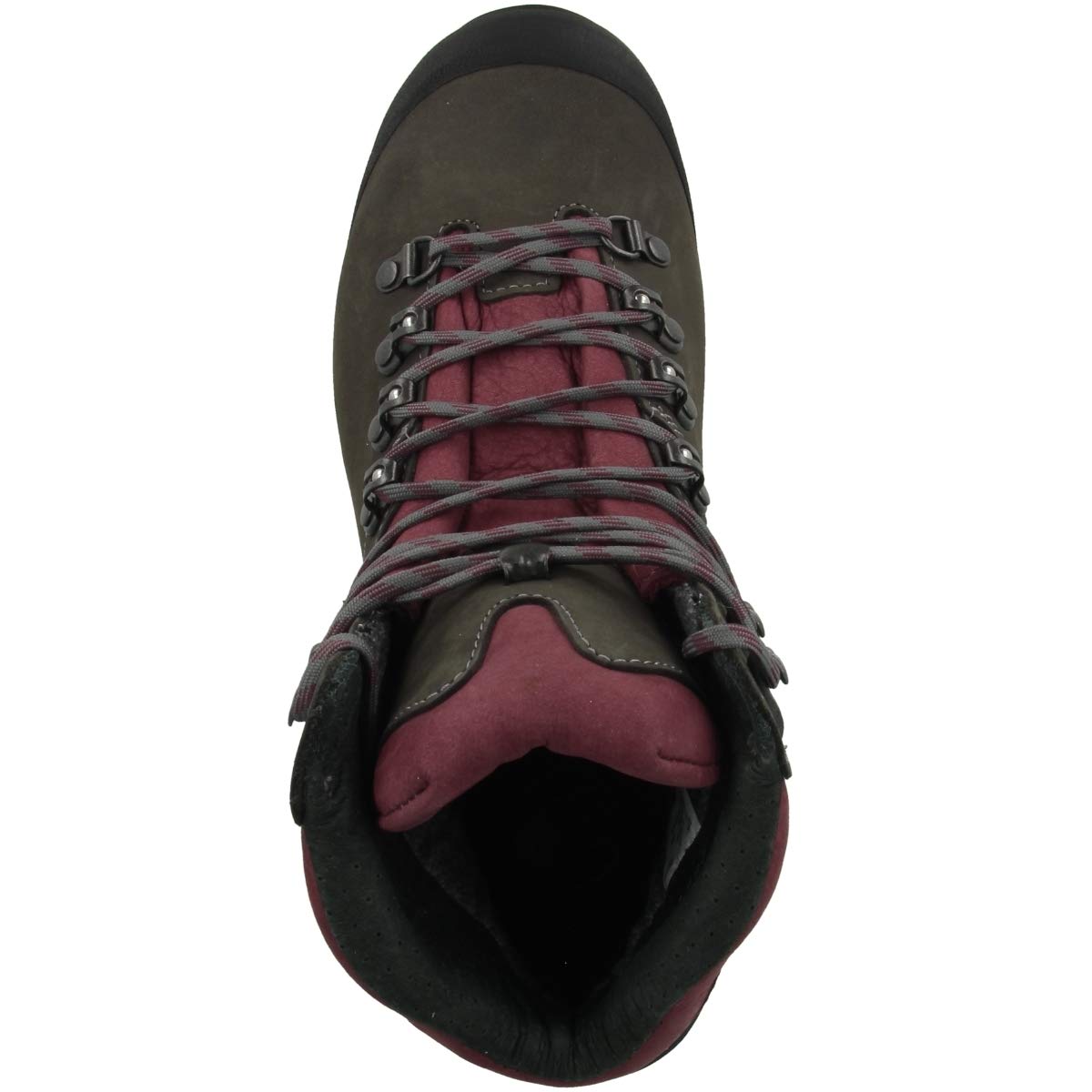 Hanwag Women's Running/Jogging Hiking Boot, Black Aphalt Dark Garnet 064356, 9.5