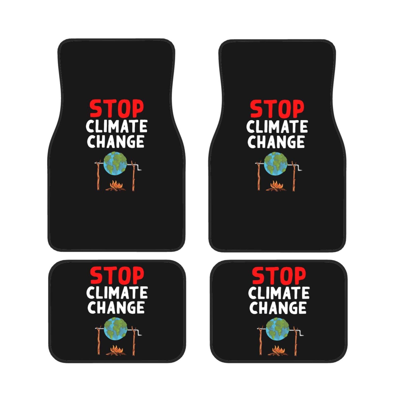 Universali Tappetini Auto, Fermare Il Cambiamento Climatico Tappetino Auto Antiscivolo Tappetino Gomma Compatibili Tappetino Per Auto Per Camion Veicolo Suv