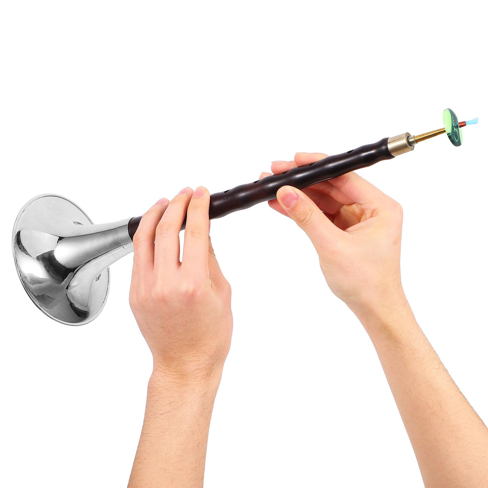 Cabilock Instrumento Suona Tradicional para Principiantes, Tono C en Madera de Ébano, Instrumento de Viento Étnico Ligero y Práctico, Incluye Lengüeta y Fuelle, Adecuado Color Aleatorio