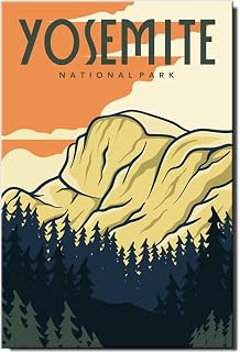 Yosemite Poster Fridge Magnet California Travel Souvenir National Park