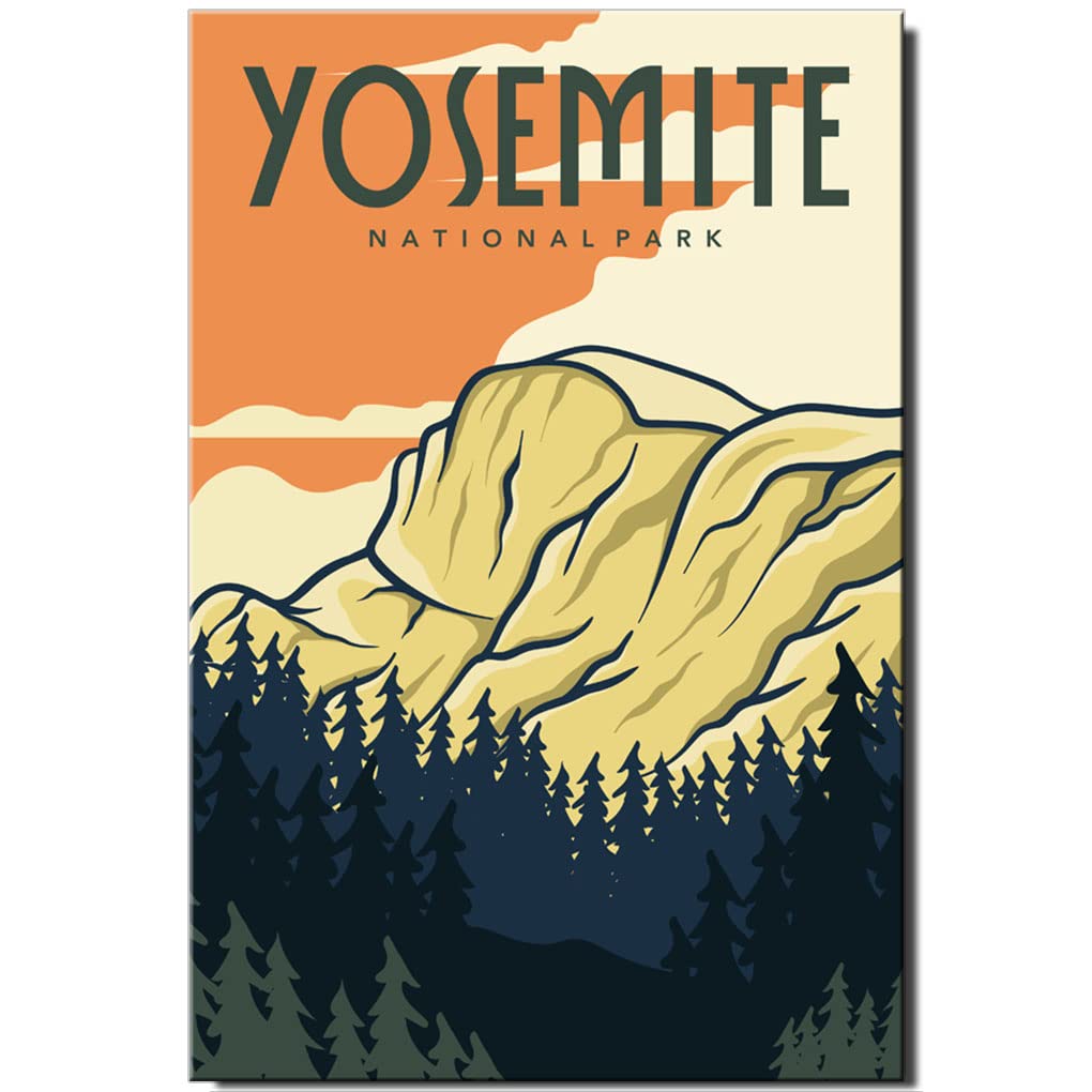 True Colors Yosemite Poster Fridge Magnet California Travel Souvenir National Park