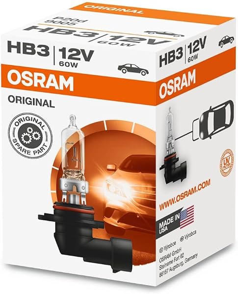 OSRAM Original 12V Lampe halogène HB39005 1 piece en boîte, Orange - 1