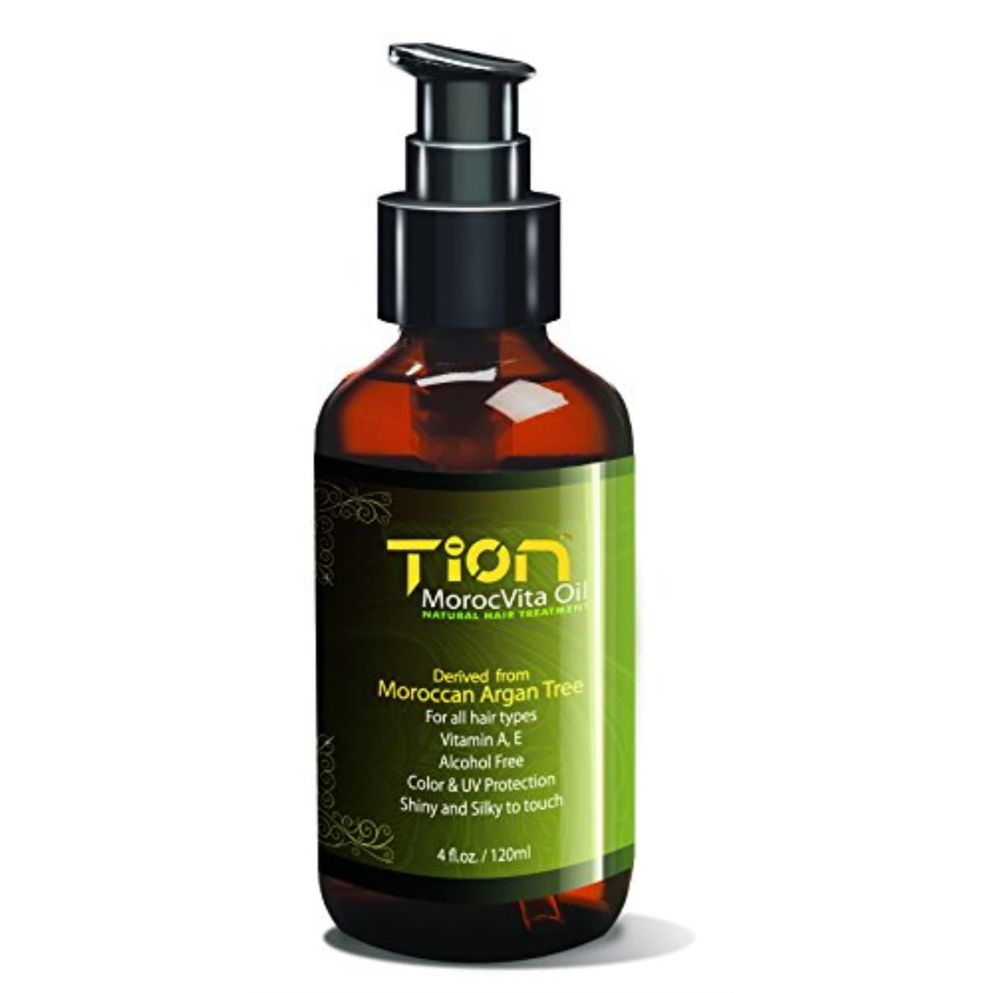 Tion MorocVita Hair Treatment Oil - Natural Organic Argan Oil for all hair types 4.0 Oz / 120ml | TionHair