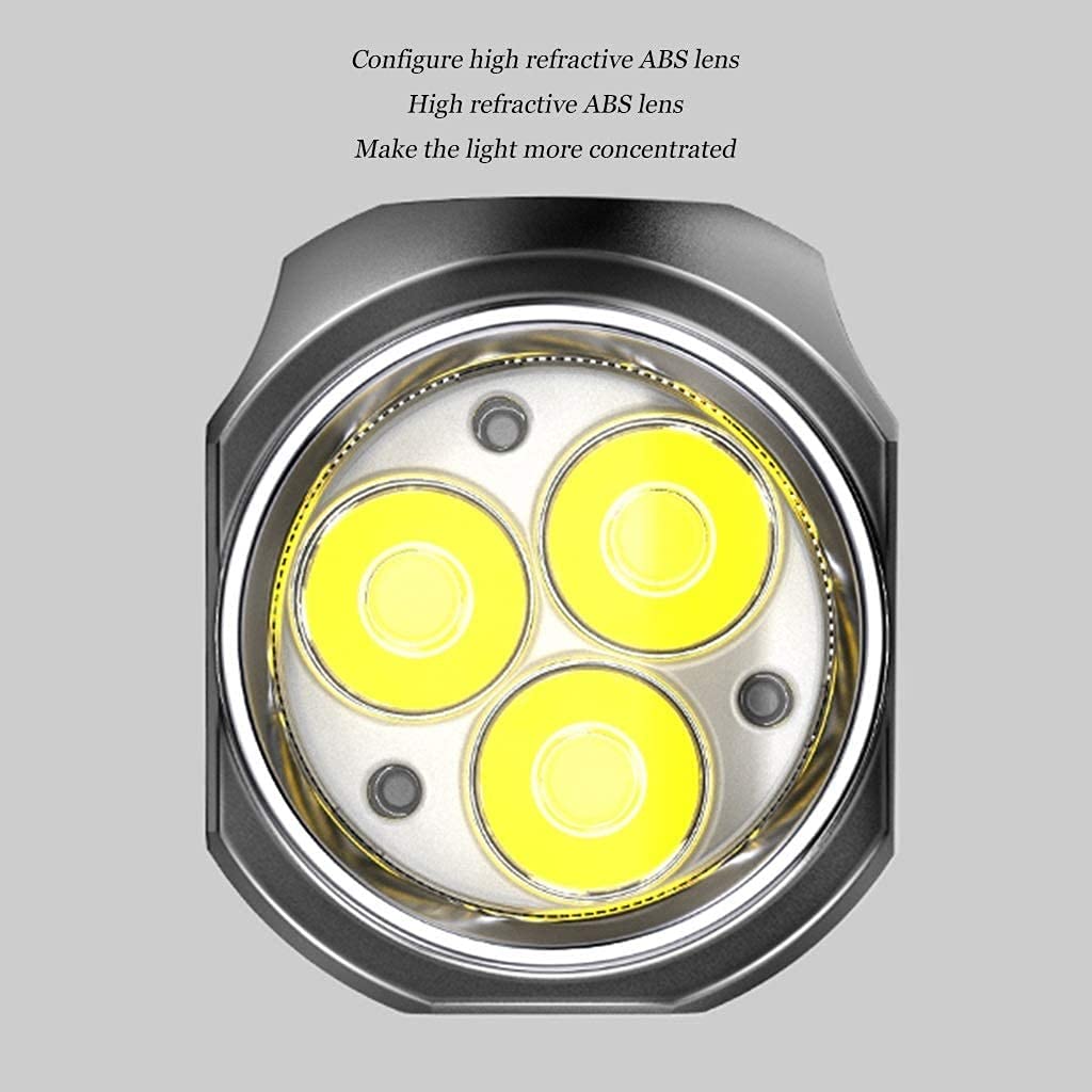 Lampe de Poche, Lampe de Poche Tactique LED, Lampe de Poche puissante for Les urgences en Camping (Couleur : Bleu)(Gray)