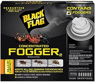Black Flag 11079 HG-11079 6 Count Indoor Fogger, Pack of 4, Clear
